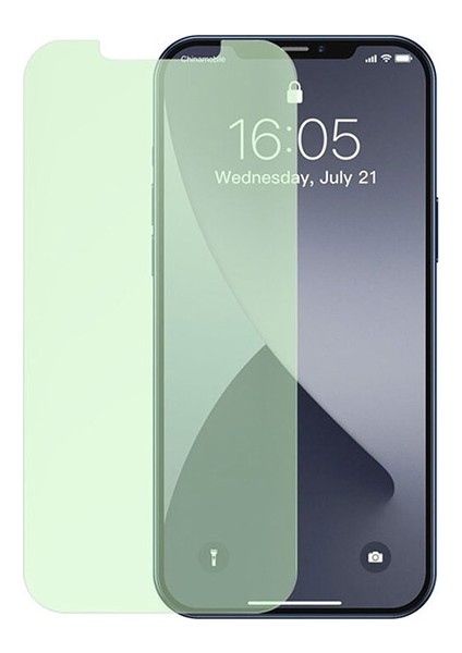 Apple iPhone 12- 12 Pro 6.1 0.30 mm Full Tempered Cam Ekran Koruyucu 2set Anti-Bluelight SGAPIPH61P-LP02 Şeffaf