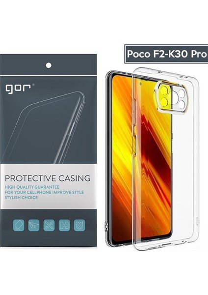 Gor Xiaomi Poco X3 Şeffaf Kamera Korumalı Ultra Slim Tpu Kılıf AL-33103 Şeffaf