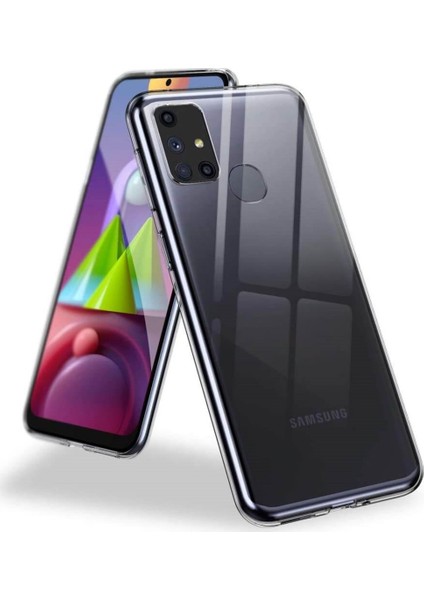 Samsung Galaxy M51 2.0 mm Şeffaf Silikon Kılıf Shockproof Kılıf AL-32981 Şeffaf