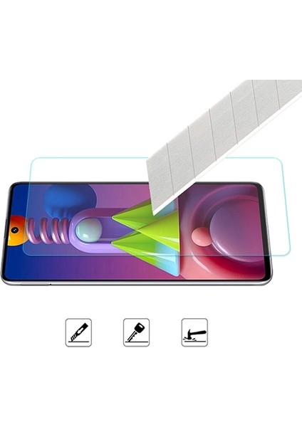 Samsung Galaxy M51 Tempered Cam Ekran Koruyucu AL-33123 Şeffaf fırsatları