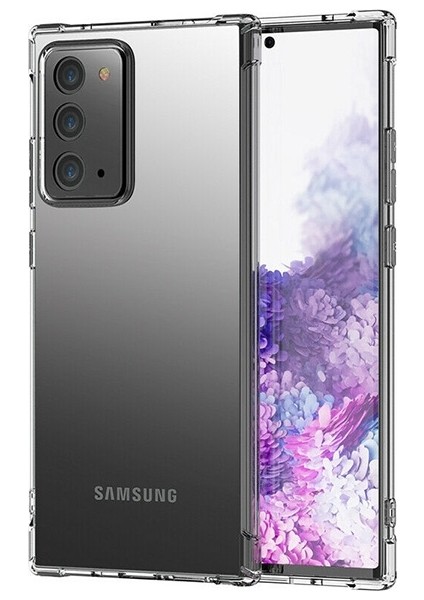 Samsung Galaxy Note 20 Anti-Drop Darbe Emici Silikon Kılıf Shockproof Kılıf AL-32985 Şeffaf