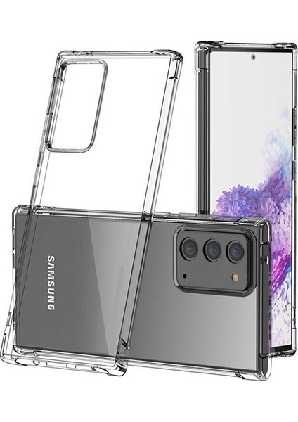 Samsung Galaxy Note 20 Anti-Drop Darbe Emici Silikon Kılıf Shockproof Kılıf AL-32985 Şeffaf fiyatları