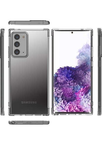 Samsung Galaxy Note 20 Anti-Drop Darbe Emici Silikon Kılıf Shockproof Kılıf AL-32985 Şeffaf modelleri
