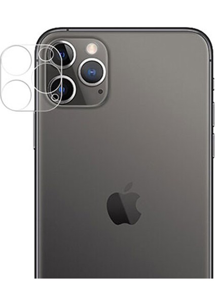 Apple iPhone 12 6.1 Pro Full Tempered Kamera Koruyucu Cam AL-33140 Şeffaf