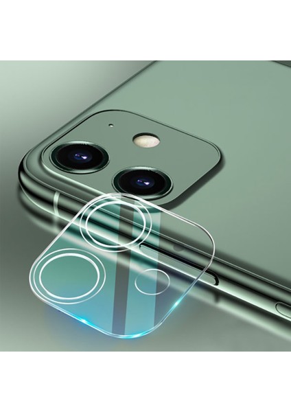 Apple iPhone 11 Mini 5.4 Full Tempered Kamera Koruyucu Cam AL-33137 Şeffaf