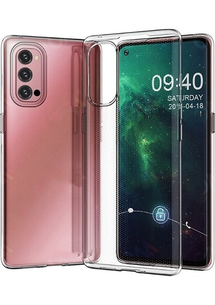 Oppo Realme 7 Pro 2.0 mm Şeffaf Silikon Kılıf Shockproof Kılıf AL-33098 Şeffaf