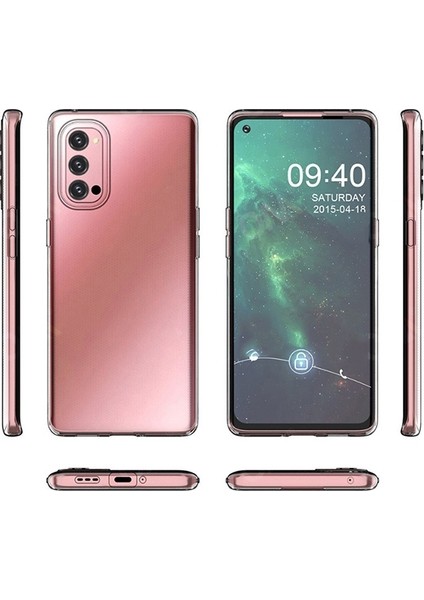 Oppo Reno 4 2.0 mm Şeffaf Silikon Kılıf Shockproof Kılıf AL-33097 Şeffaf fiyatları