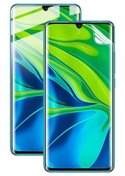 Xiaomi Mi Note 10 Pro-Note 10 Lite 3D Full Membran Nano Hidrojel Film Ekran Koruyucu Cc9 Pro AL-33236 Şeffaf