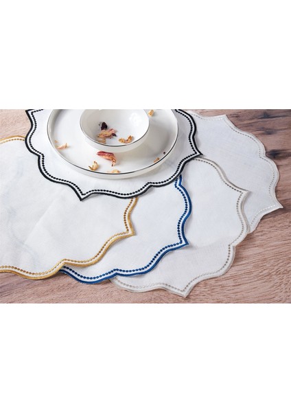 Caka Home 2'li Supla Nakışlı Oymalı Keten Efektli Taş Renkli fiyatları