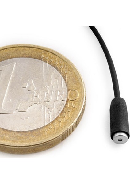 VT401 B/o Ultra Minyatür Siyah Yaka Mikrofonu Lemo 3 Pin Konnektörlü