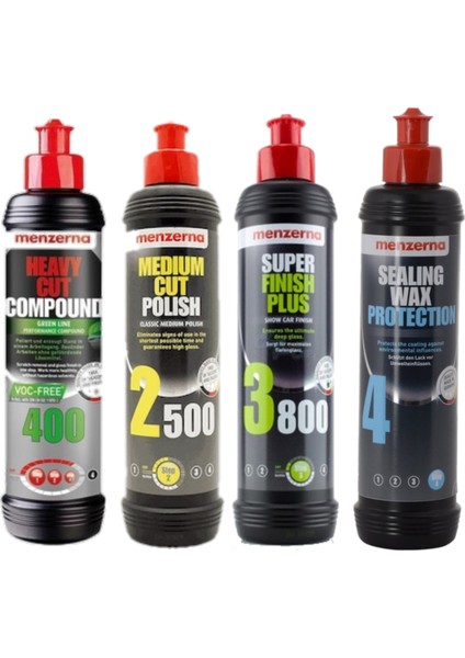 4 Lü Set 250 ml  400GREEN-2500-3800-SEALİNG Wax