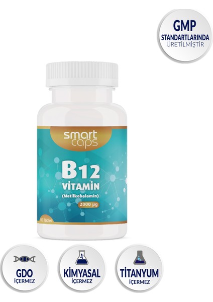 Vitamin B12 200 Mcg 60 Tablet