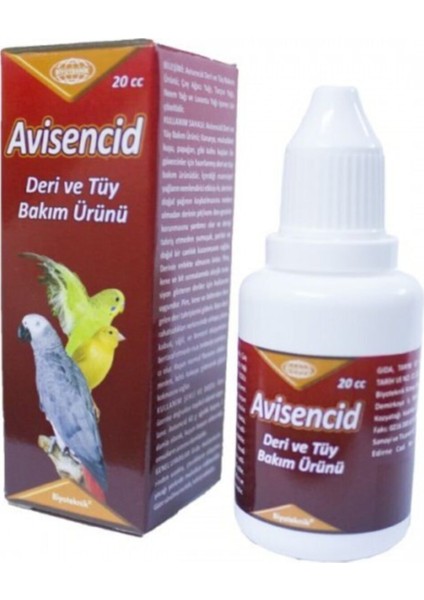 Avisol Avisencid Kuş-Papağan Deri ve Tüy Bakım Ürünü