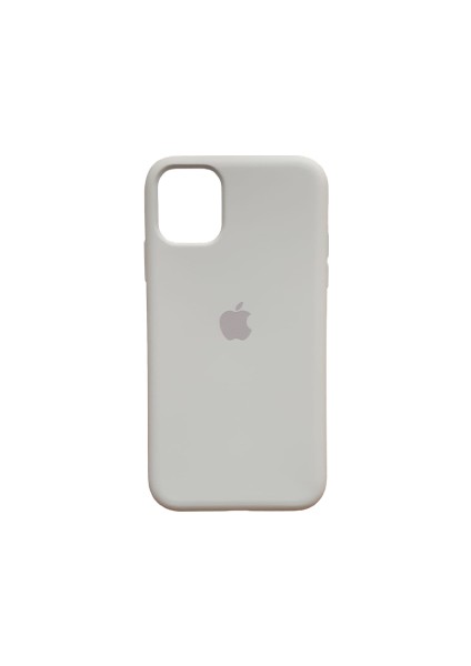 Apple iPhone 11 Pro Max Logolu Lansman Kılıf Gri