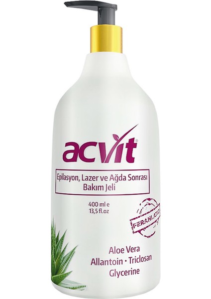 Epilasyon, Lazer, Ağda Ve Tüy Dökücü Sonrası Bakım Jeli - 400 ml