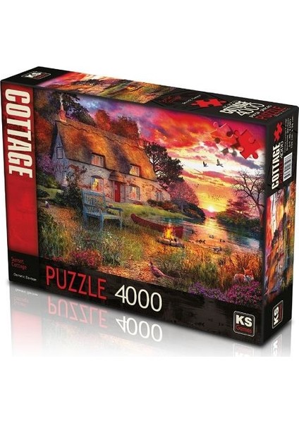 Puzzle 23503 Sunset Cottage 4000 Parça