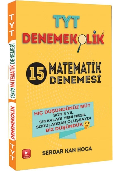 TYT Mateatik Denemekolik 15 Deneme