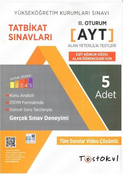 YKS-AYT Eşit Ağırlık Paket Deneme Sözel 5'li