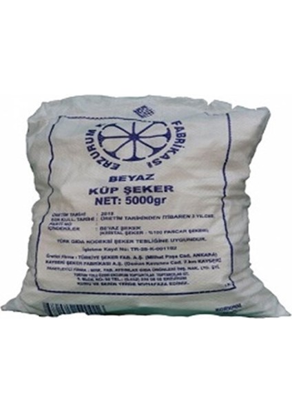 Erzurum Kıtlama Şeker 5 kg | Erzurum Sert Kesme Küp Şeker 5 kg 2'li