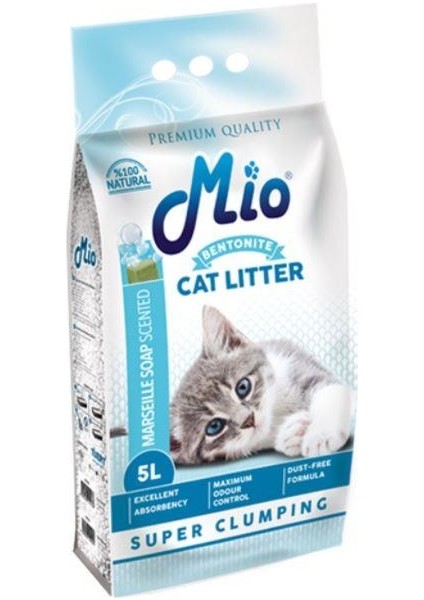 5 lt Kalın Bentonit Kedi Kumu Marsilya