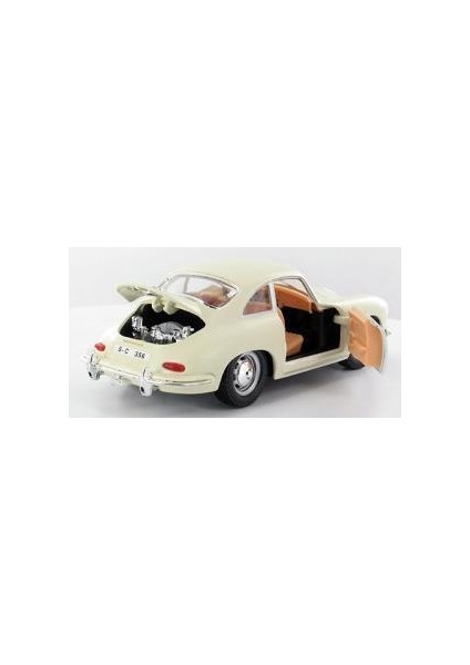 1961 Porsche 356B Coupe Krem 1:24 Model Araba fırsatları