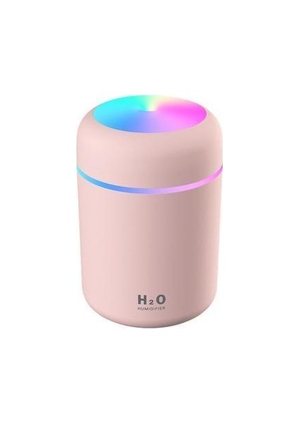 LED Işıklı Mini Ortam Oda Hava Nemlendirici ve Taşınabilir Buhar Makinesi H2O Humidifier