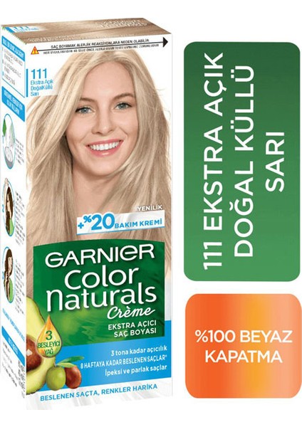 Color Naturals 111 Eks. Açık Doğal Küllü Sarı