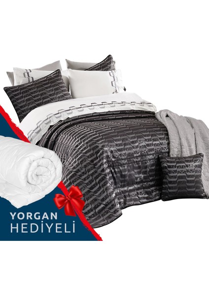 Vella Nevresim + Yatak Örtüsü + Battaniye 12 Parça Çeyiz Seti (Yorgan Armağanli) fiyatları