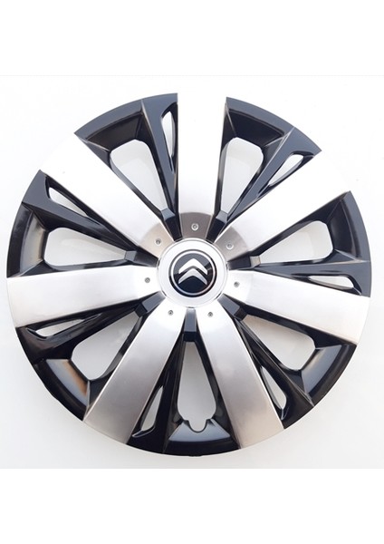 15'' İnç Citroen Jant Kapağı 4 Adet Çelik Jant Görünümlü Renkli Kırılmaz Esnek