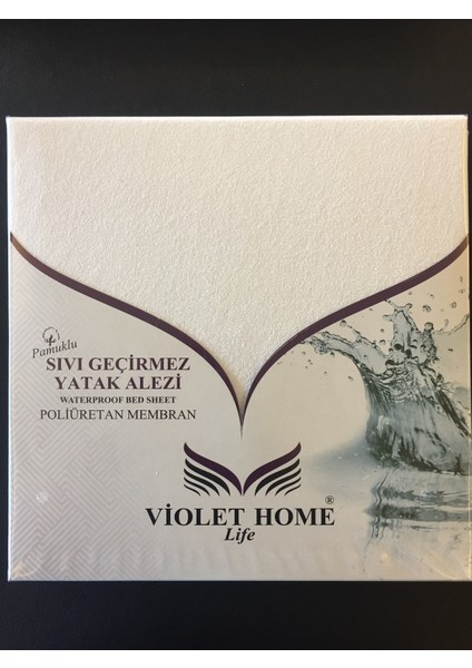 Violet Home  Battal Boy Sıvı Geçirmez Micro Fitted Alez