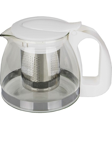 Renkli Çelik Süzgeçli Cam Demlik 700 Ml, Isıya Dayanıklı Cam Demlik fiyatları