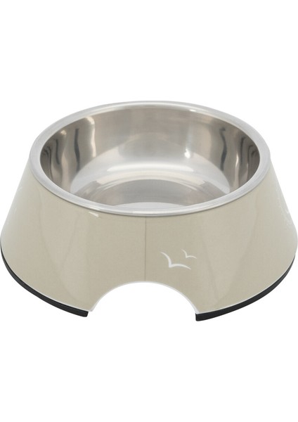 Trixie Köpek Mama ve Su Kabı, Melamin/paslanmaz Çelik, 0.2LT/Ø14CM, Kum Beji
