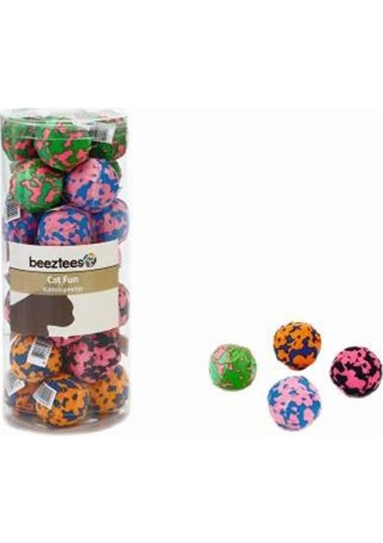 Beeztees Kumaş Desenli Top 4cm 1 Adet