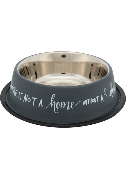 Trixie Köpek Mama ve Su Kabı, Paslanmaz Çelik, 0.90LT/Ø23 Cm, Gri