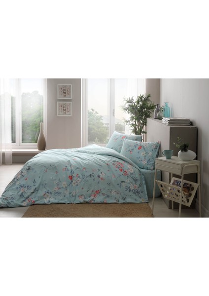 Çift Kişilik Ranforce Nevresim Takımı Jullian Mint