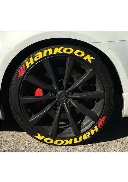 Ps Stickers Lastik Yazısı 8xli Hankook Stıker 1.sınıf Kalite Solmaz