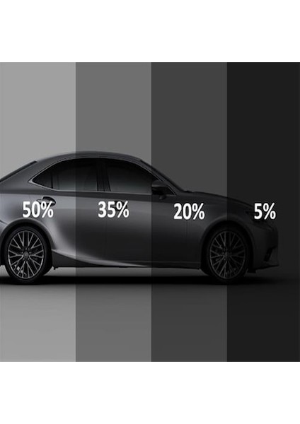 % 05 Siyah Koyu Ton Cam Filmi (75CM x 6m)