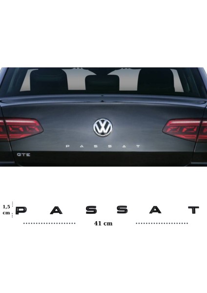 Bagaj Arması Siyah Passat / YACI156-S