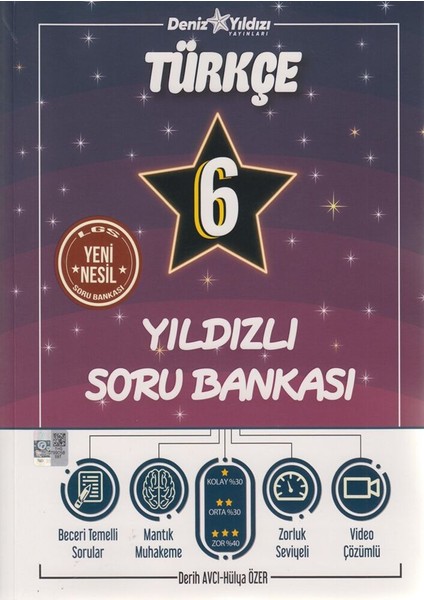 Deniz Yıldızı Yayınları 6. Sınıf Türkçe Yıldızlı Soru Bankası