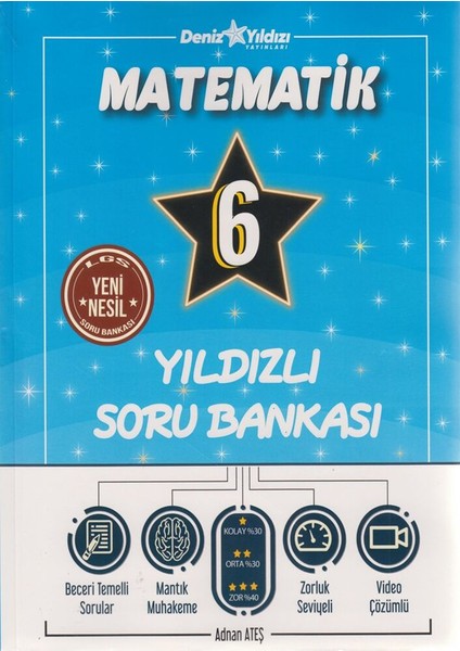 Deniz Yıldızı Yayınları 6. Sınıf Matematik Yıldızlı Soru Bankası