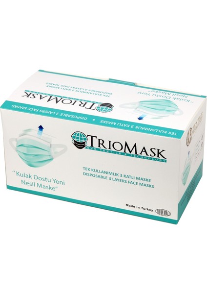 Yeni Nesil Kulak Dostu Medikal Maske 3 Katlı