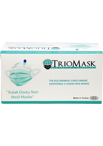 Yeni Nesil Kulak Dostu Medikal Maske 3 Katlı