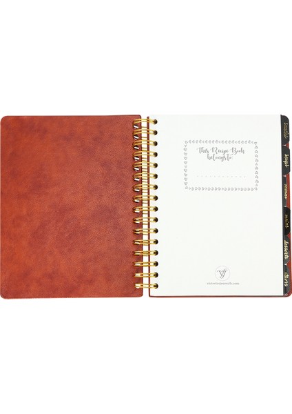 Victoria's Journals Tarif Defteri Taba 16,5 x 21,5 cm