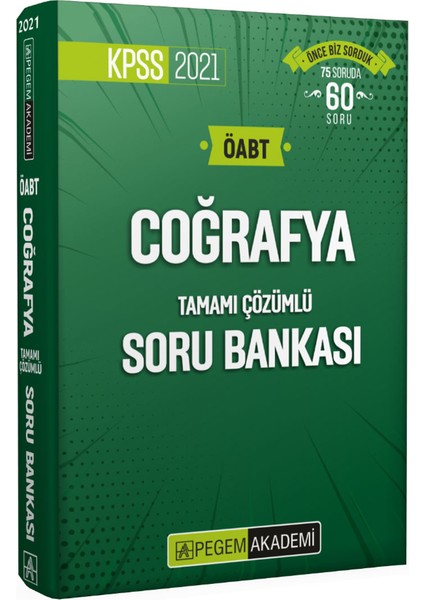 KPSS 2021 ÖABT Coğrafya Tamamı Çözümlü Soru Bankası