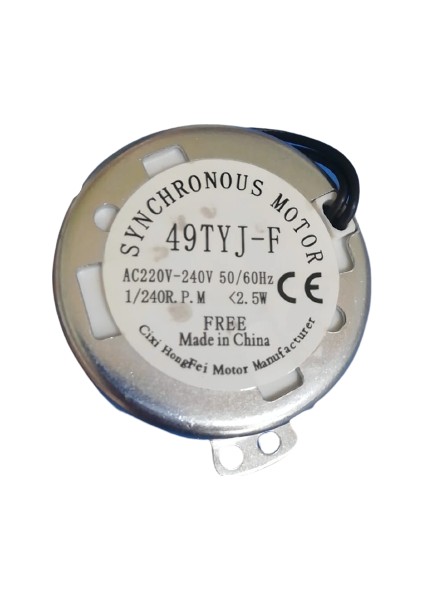 Kulucka Makinesi Çevirme Motoru 220 V 6 W 1/*240 Rpm