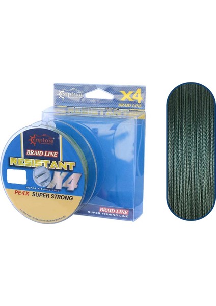 Resistant Braid Line X4 mt Green Ip Olta Misinası 100MT