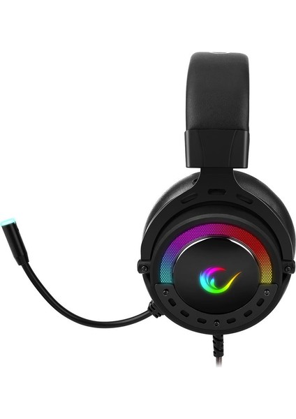 ByGame-X1 Siyah USB 7.1 Surround RGB Işık Efektli Oyuncu Mikrofonlu Kulaklık