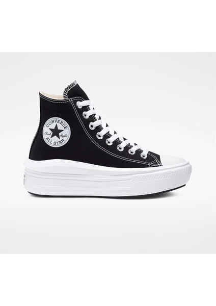 Chuck Taylor All Star Move Hi Kadın Siyah Sneaker 568497C