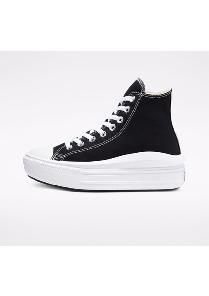 Chuck Taylor All Star Move Hi Kadın Siyah Sneaker 568497C