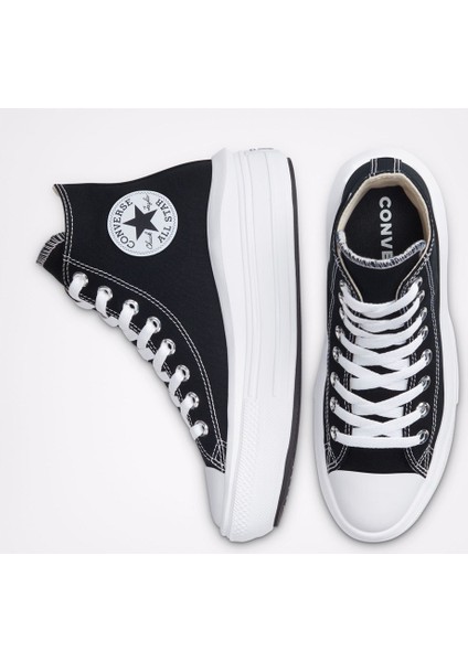 Chuck Taylor All Star Move Hi Kadın Siyah Sneaker 568497C